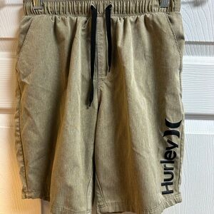 Hurley Tan Athletic Shorts Relaxed Fit